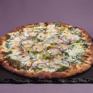 Shrimp Pesto Pizza