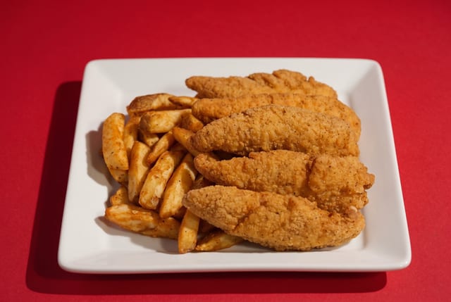 Chicken Fingers with Fries.