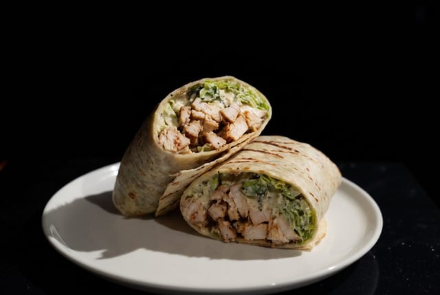 Grilled Chicken Caesar Wrap.