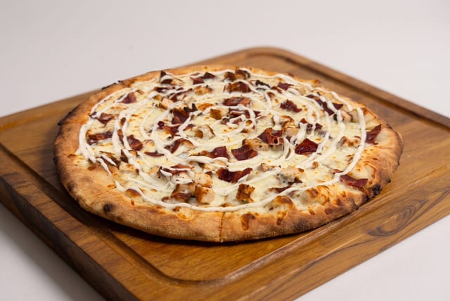 Chicken Bacon & Ranch Pizza.