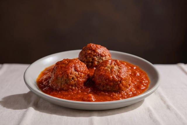 Meatballs with Sauce.