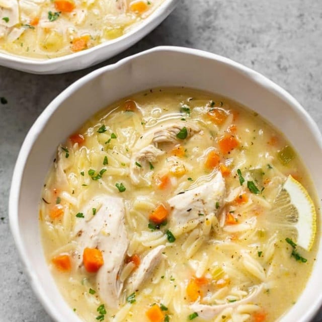 Chicken Orzo Soup.
