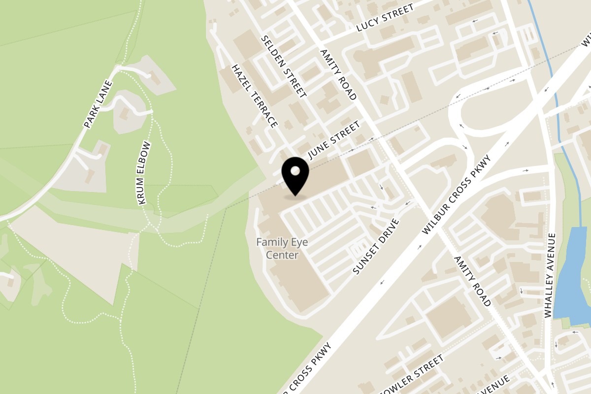 Map showing the location of Amity Brick Oven Pizza on 144 Amity Rd in New Haven